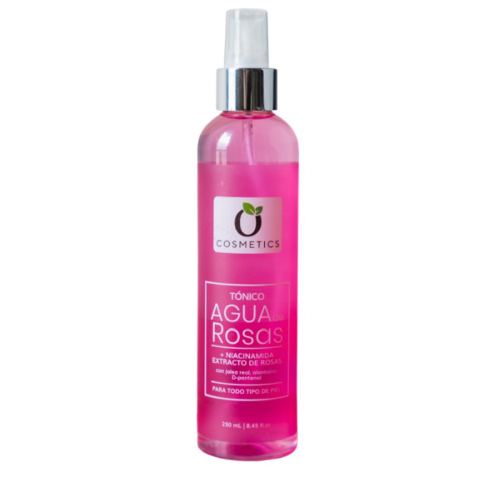 TONICO AGUA DE ROSAS X 250 ML OCOSMETICS O´ COSMETICS CAJA x 1 