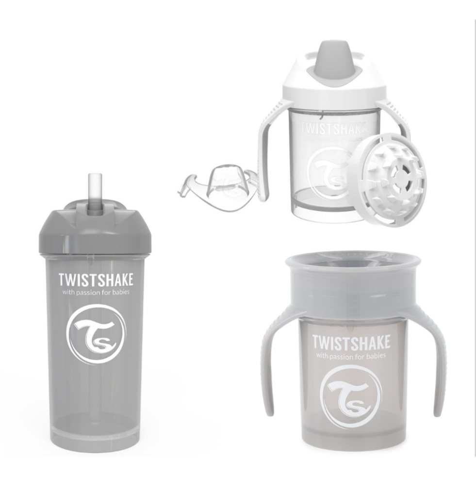 KIT VASOS TWISTSHAKE- KIDS SET TWISTSHAKE KIT X 3 UND x 3 Un set completo y práctico para acompañar cada etapa del crecimiento de tu hijo, pensado para brindar comodidad, seguridad y estilo:

🥤 Vaso Straw Cup 360 ml (6+ meses) Pastel Grey
Vaso con pitillo de
