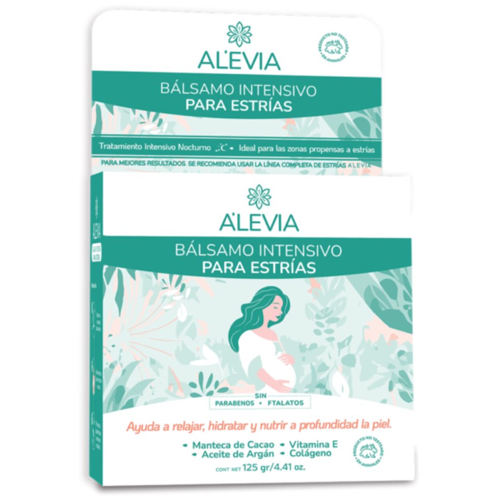 BÁLSAMO INTENSIVO PARA ESTRIAS X 125 GR ALEVIA                                                 ALEVIA 125 GR x 1 