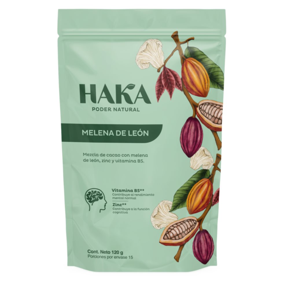 Mezcla de cacao con Melena de León Haka Polvo x 120 gr Mezcla de cacao con Melena de León Haka Polvo x 120 gr