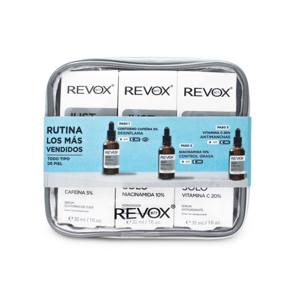 Kit Facial Revox Rutina Día y Noche 3 Und Revox Líquido x 3 und