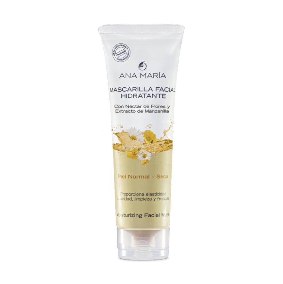 MASCARILLA ANA MARIA FACIAL HIDRATANTE TUBO X 80 G ANA MARIA Caja x 1 UND Hidrata profundamente y suaviza la piel. Gracias a las propiedades de sus ingredientes, proporciona sensación de limpieza y frescura.