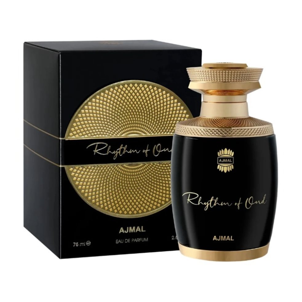 Perfume Ajmal Rhythm Of Oud Edp 75Ml Unisex Ajmal Botella x 1 AJMAL, AJMAL RHYTHM OF OUD EDP SP, R186-009.Rhythm of Oud, Ajmal, fragancia que armoniza con tu olfato como una melodía. Contenido: 75ML.Para: Unisex. Notas olfativas:Notas de Salida: Azafrán, cardamo