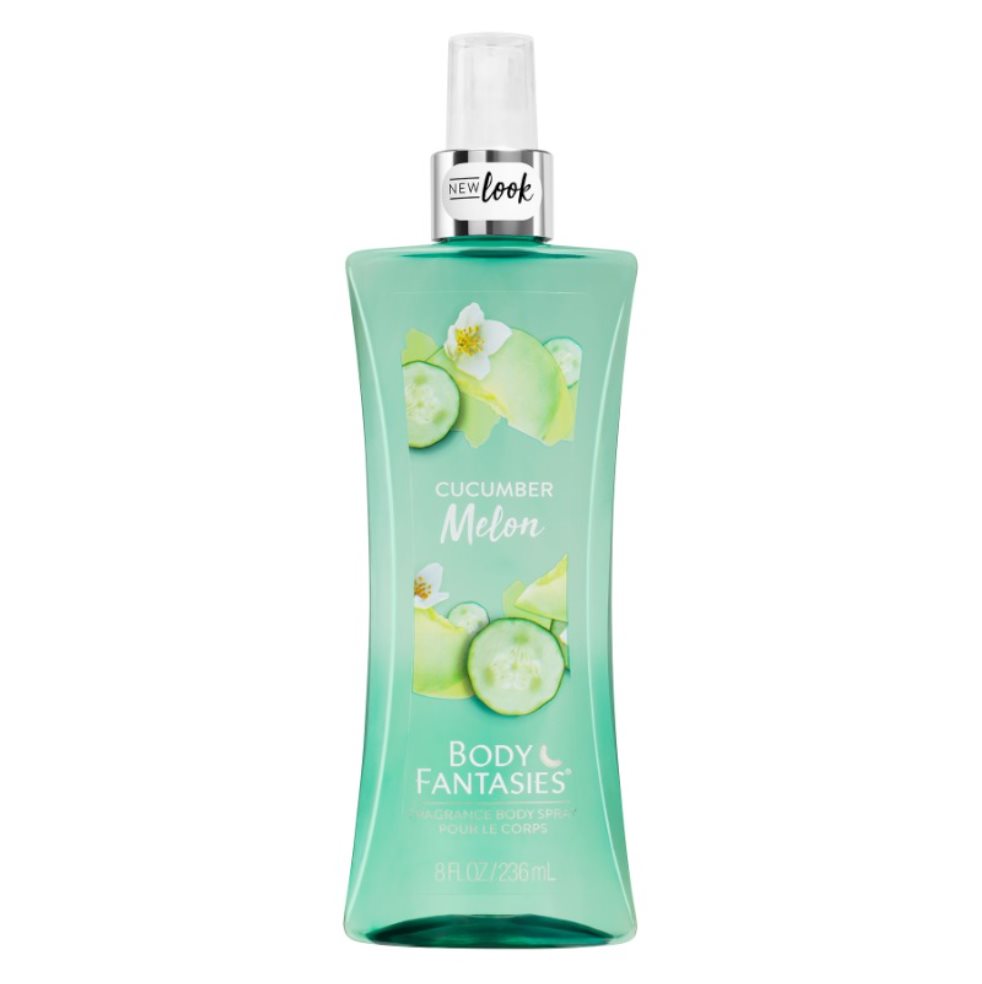 Body Fantasies Cucumber Melon Body Spray 236Ml Body Fantasies EDT x 1 Una mezcla distintiva de pepinos y melones crujientes, crea una fragancia fresca y deliciosa que te dejará sintiéndote fresco todo el día.