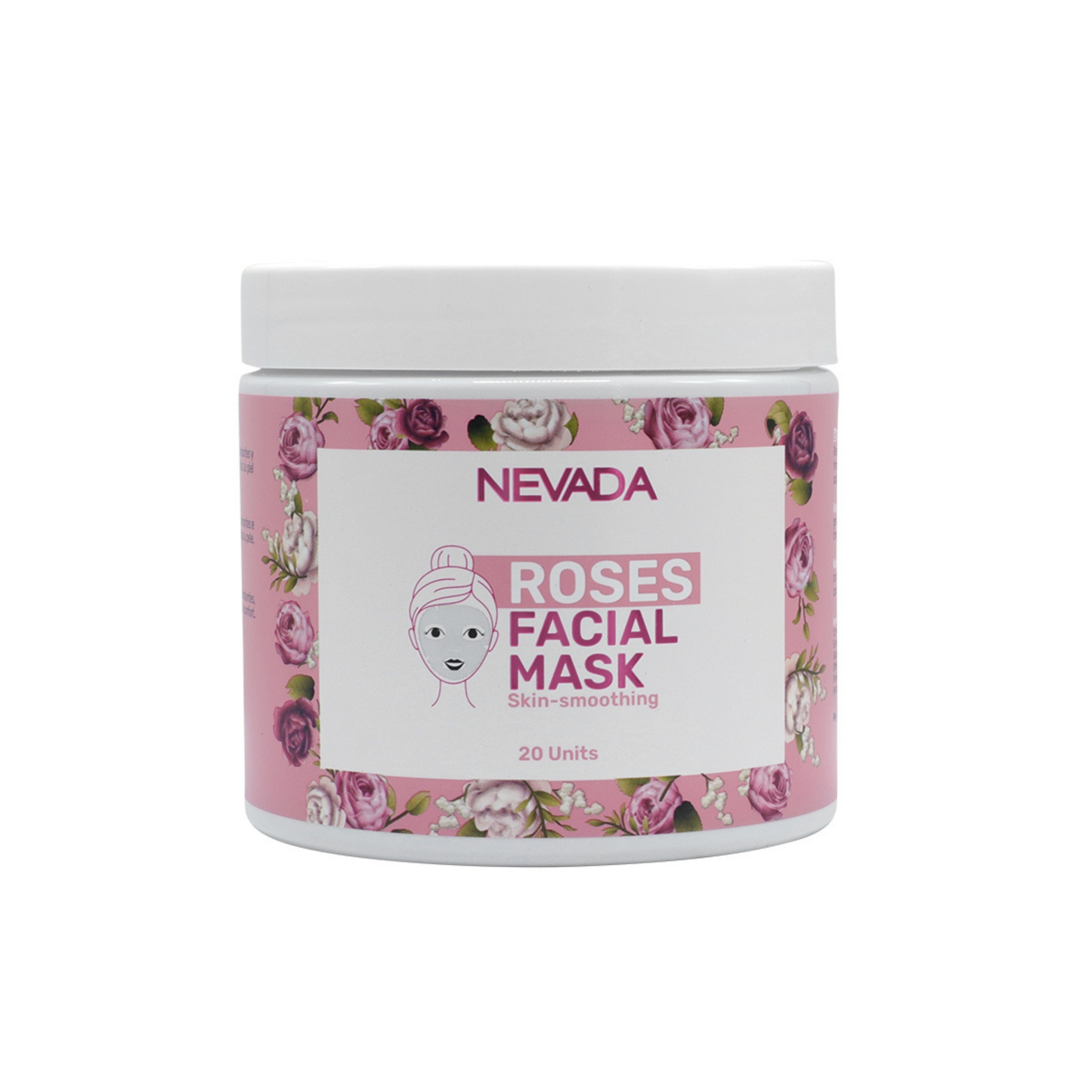 Mascarilla Facial de Rosas Nevada Frasco x 20 Unid Mascarilla Facial de Rosas Nevada Frasco x 20 Unid