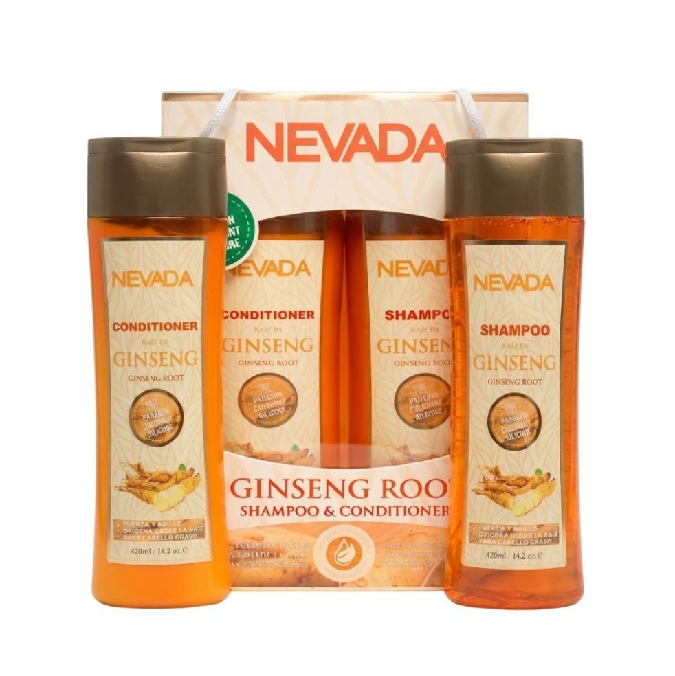 Set Capilar Raíz Ginseng Nevada Caja x 2X420 ML