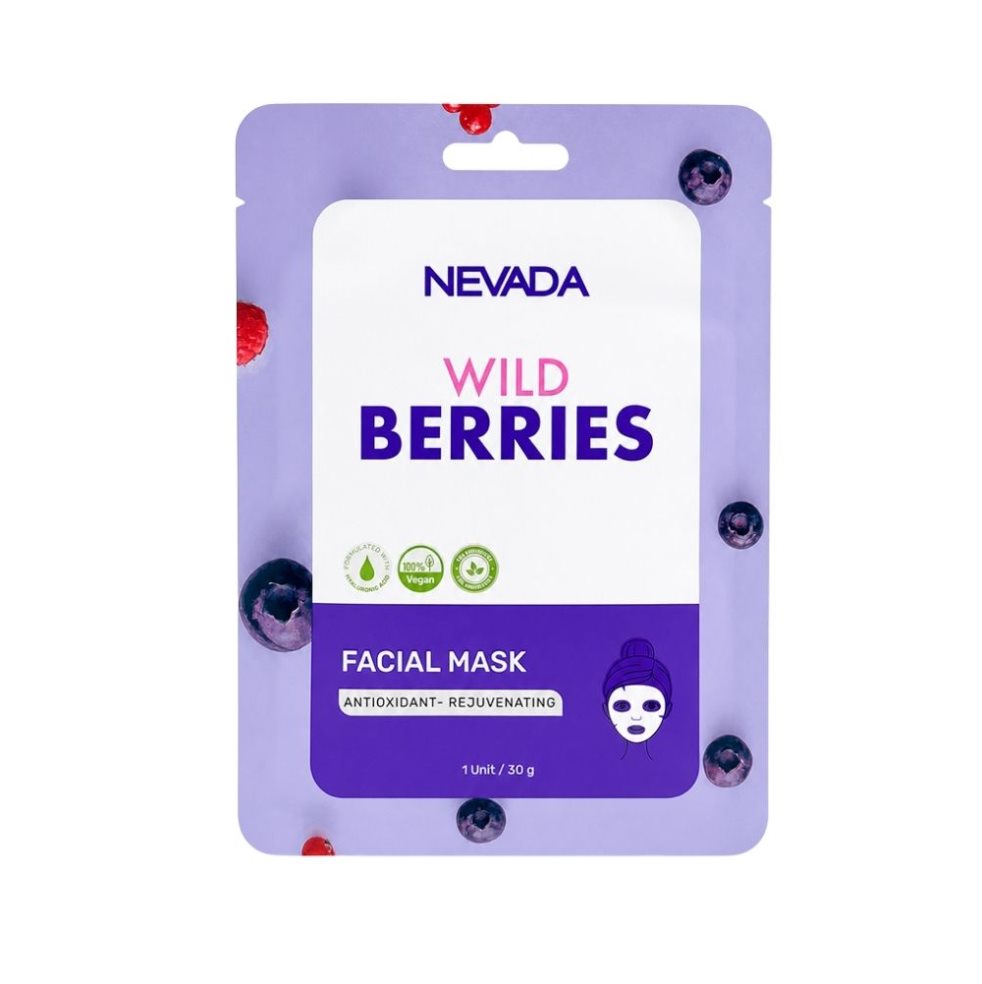 Mascarilla Facial Frutos Del Bosque Nevada Sobre x 3 Sobres Velo facial con frutos del bosque y ácido hialurónico que refresca, hidrata y revitaliza la piel. Sus antioxidantes ayudan a mantener una apariencia más joven y saludable. Ideal para todo tipo de piel
