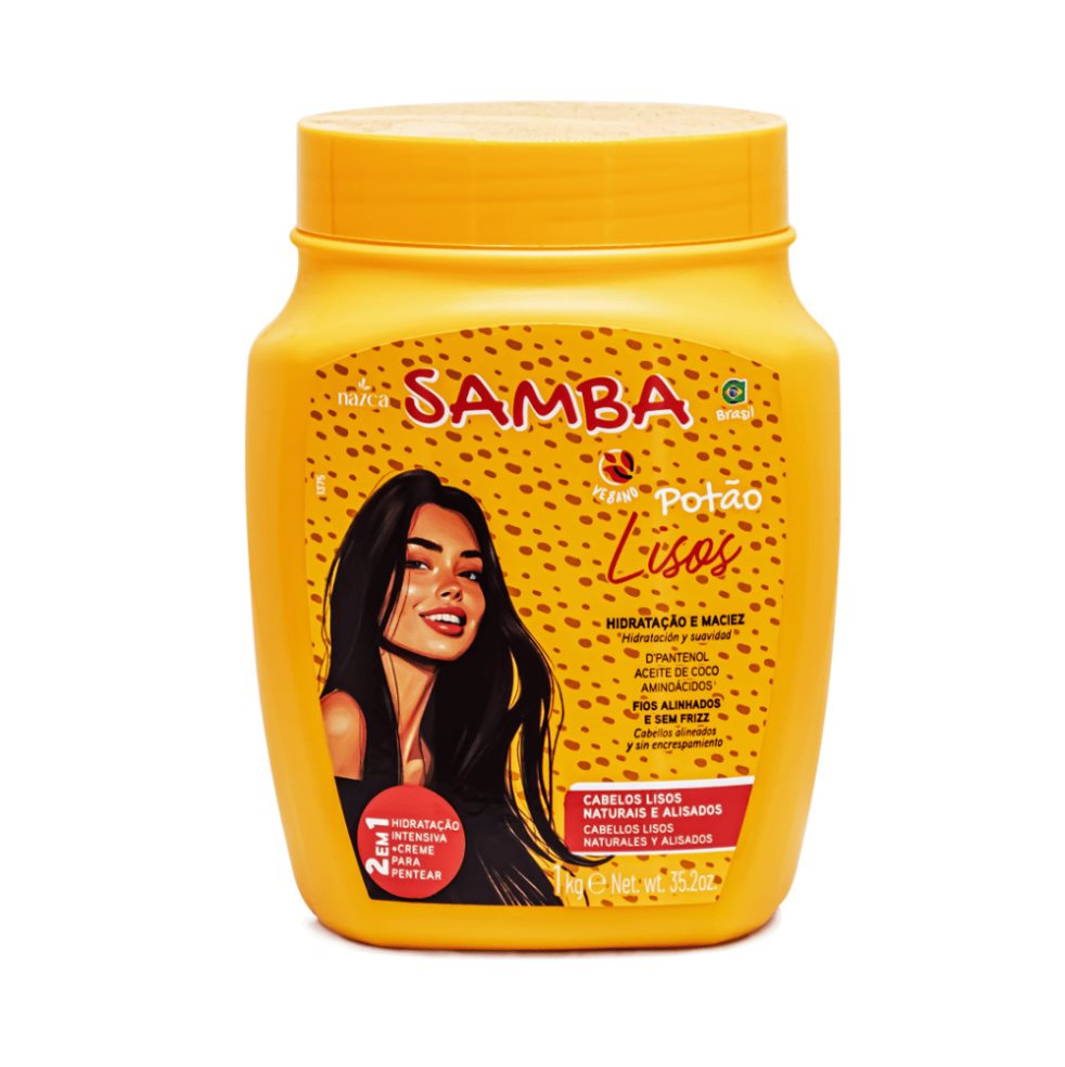 Crema Para Peinar Samba Lisos Nevada Frasco x 1 Kg
