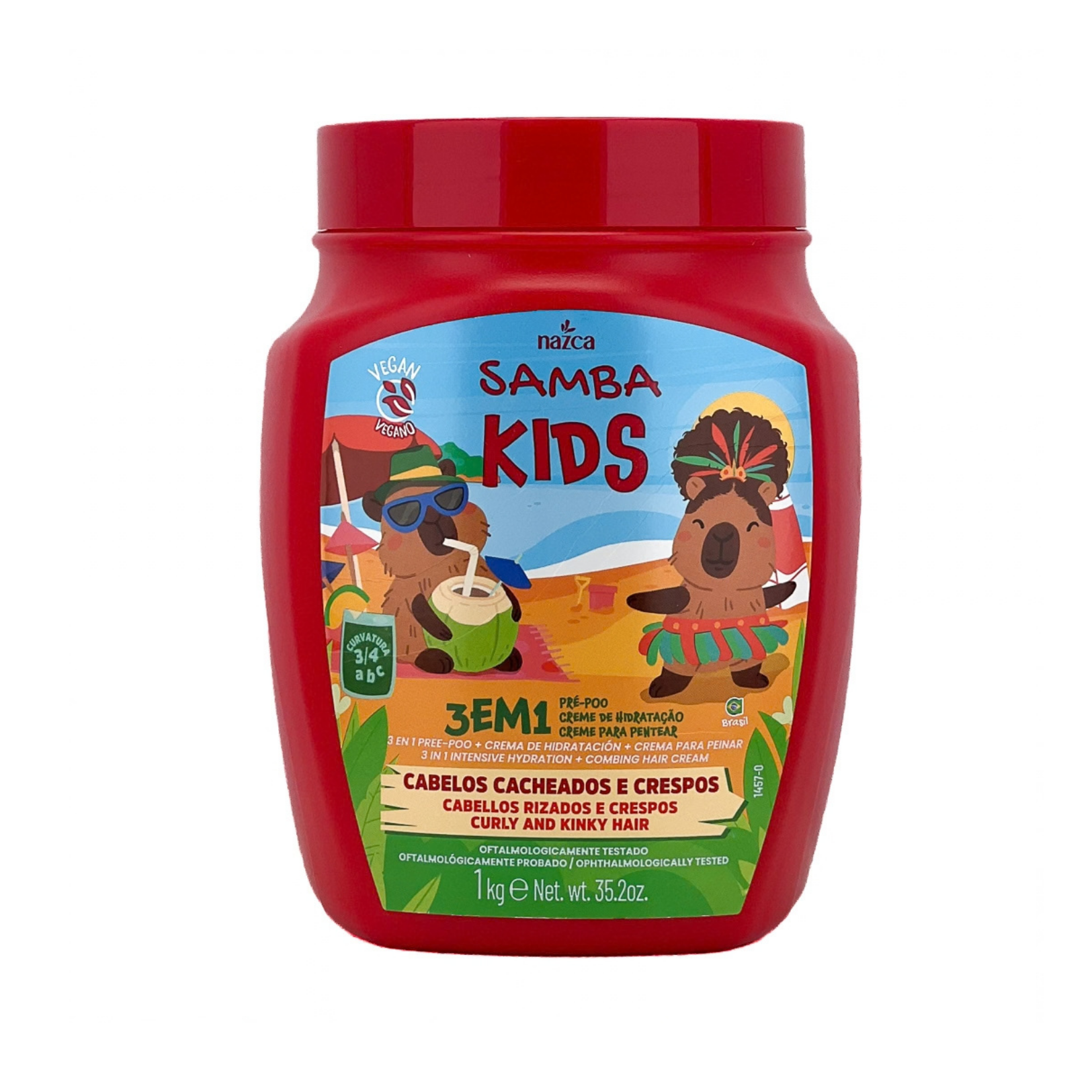 Crema Para Peinar Samba Kids Ondulados y Crespos Nevada Frasco x 1 Kg Crema Para Peinar Samba Kids Ondulados y Crespos Nevada Frasco x 1 Kg