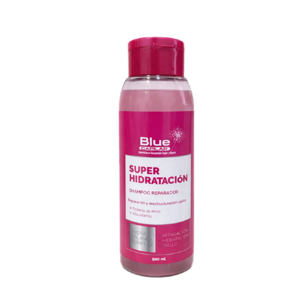 Shampoo Super Hidratación BLUE CAPILAR Botella x 1