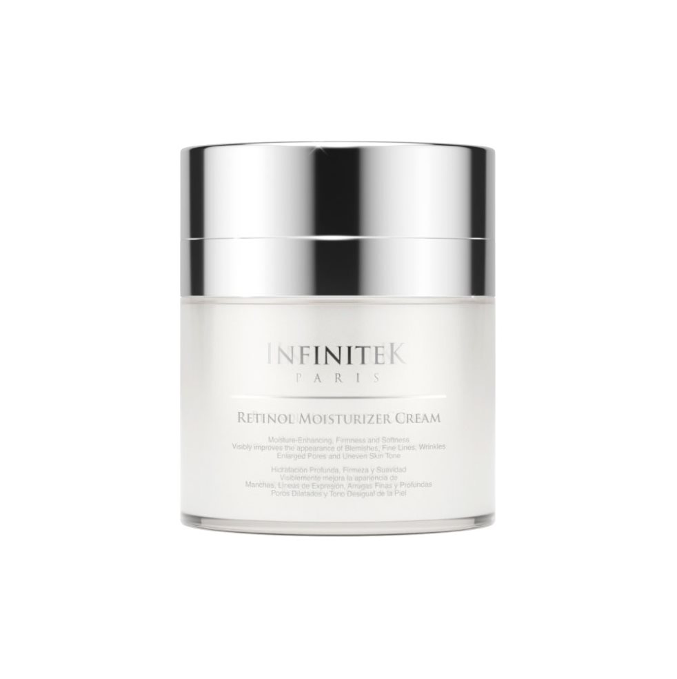 Crema Humectante INFINITEK Retinol 1% + Ácido Hialurónico x 50 G INFINITEK PARIS Envase Airless x 50 g 