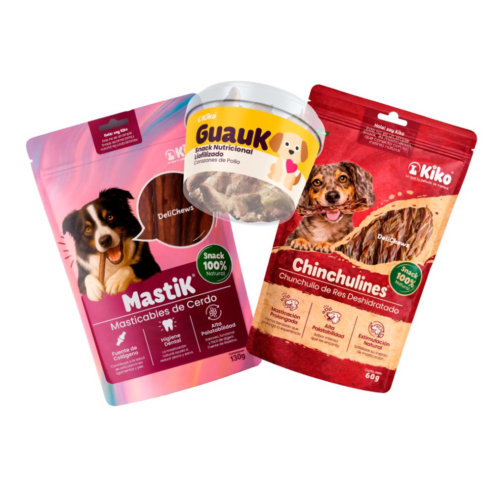 Pack de Snacks Naturales Deshidratados y Liofilizados para Perros 230 g KIKO Pack x 3 Unidades – 230 g x 3 und Pack de Snacks Naturales Deshidratados y Liofilizados para Perros 230 g KIKO Pack x 3 Unidades – 230 g x 3 und