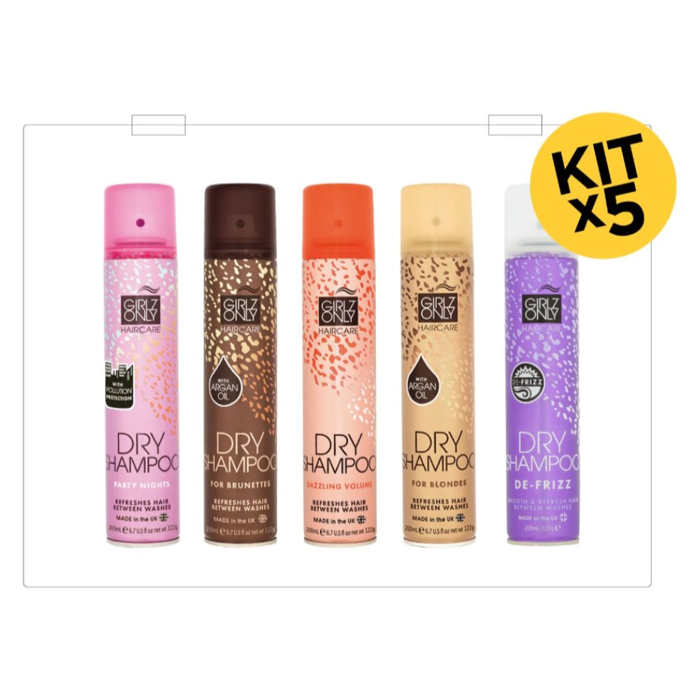 Shampoo Seco Girlz Only KIT X 5 Und Girlz Only 200ml x 5 und  