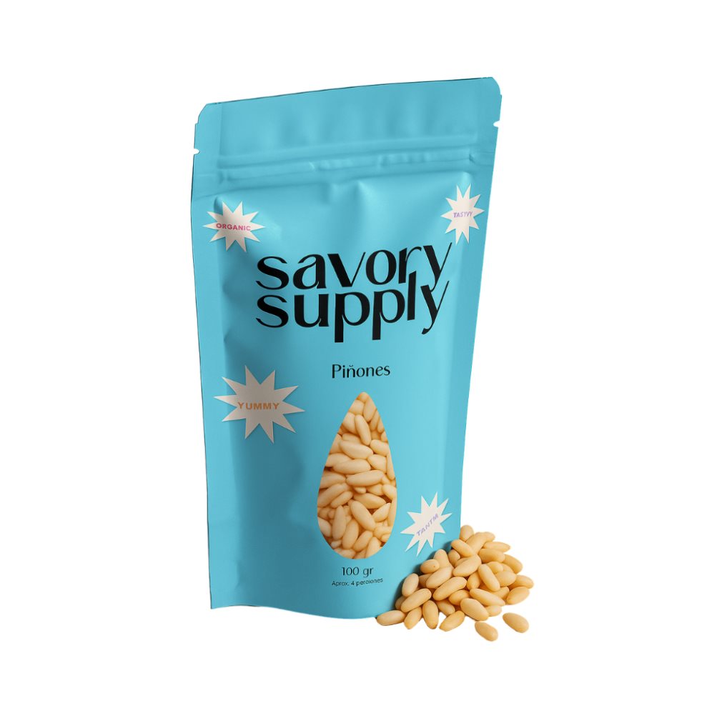 Piñones -Pine nuts Savory Supply 100g x 100 g por 1 unidad