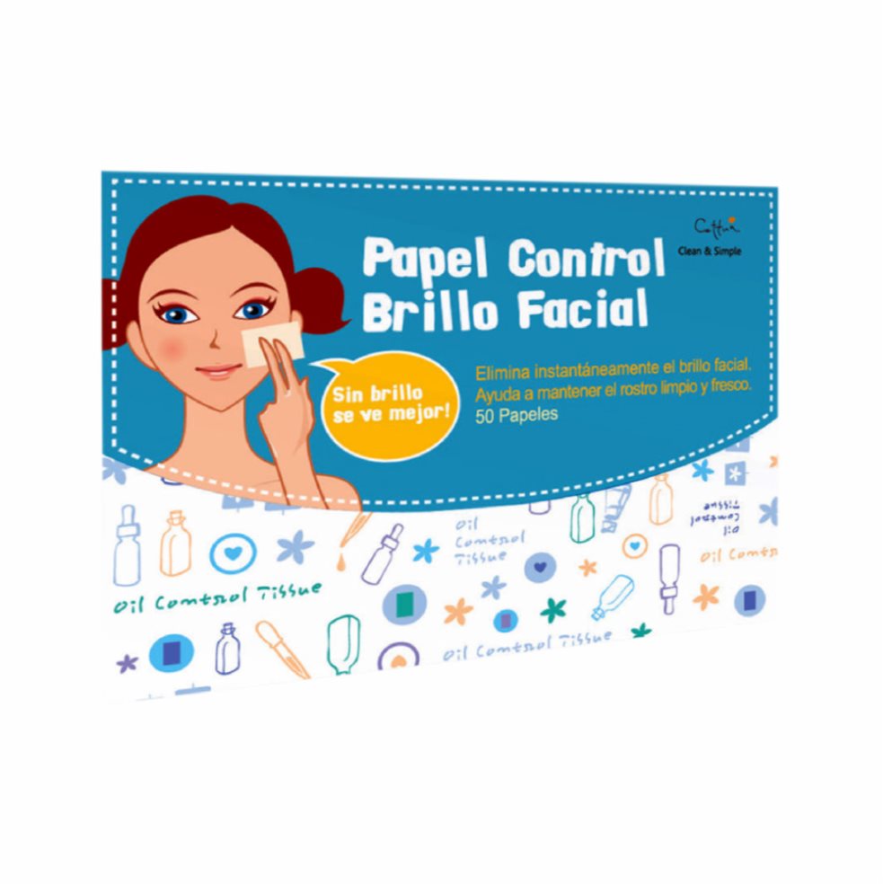 Papel Control Brillo Facial Cettua Sachet x 50 Und Cettua Sachet x 50 