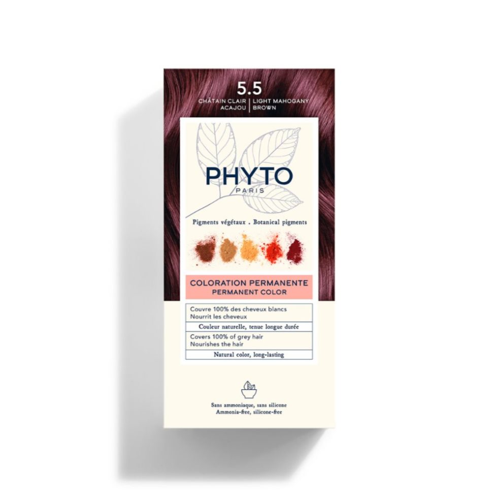 Tinte Phyto Color 5.5 Castaño Claro Caoba PHYTO caja x 1 