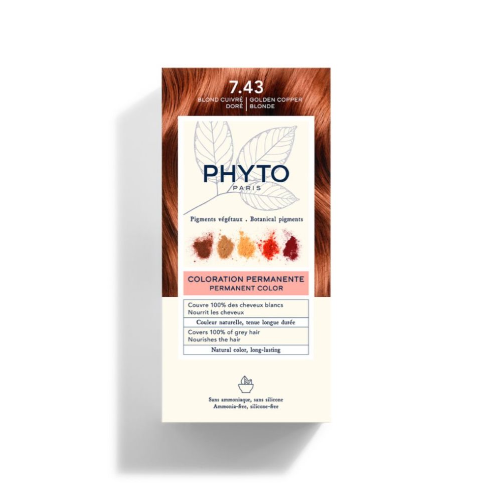 Tinte Phyto Color 7.43 Rubio Cobrizo Dorado PHYTO caja x 1 