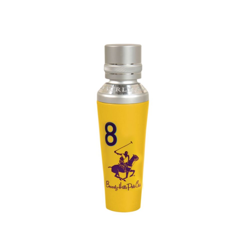 BHPC WOMEN EIGHT EDP 100ML BEVERLY HILLS POLO CLUB caja x 1 Una fragancia vibrante y exótica para mujeres. Las notas frescas de cítricos y fruta de la pasión se mezclan con un corazón ligeramente acuático y floral de jazmín de agua, lirios acuáticos y hojas de