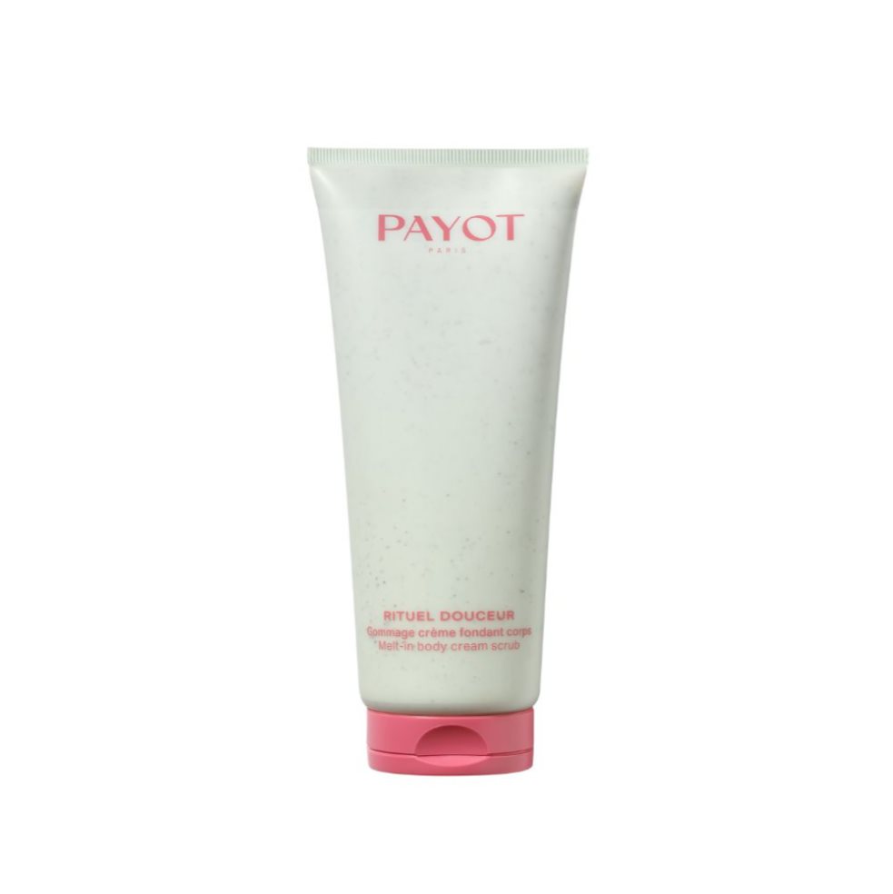 EXFOLIANTE CORPORAL EN CREMA PAYOT caja x 1 El Exfoliante Crema Fondant para el cuerpo es una deliciosa crema exfoliante, delicadamente perfumada con almendra dulce. Las cáscaras de almendra permiten una exfoliación suave, eliminando células mu
