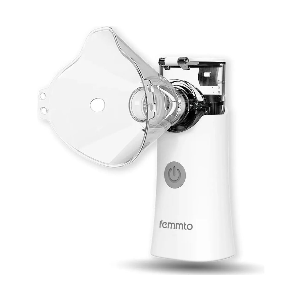 Nebulizador portatil ultrasonico Mesh Inalambrico Bateria recargable Femmto Femmto Caja Por unidad x 1 Nebulizador portatil ultrasonico Mesh Inalambrico Bateria recargable Femmto Femmto Caja Por unidad x 1