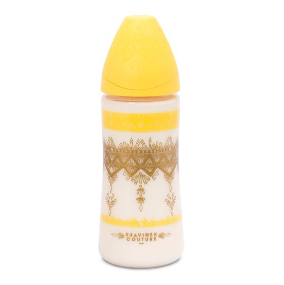 Suavinex Biberón Couture 360 ml Amarillo  Suavinex Biberón Couture 360 ml Az Caja x 1 
