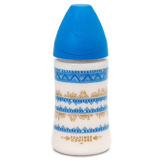 Suavinex Biberón Couture 270ml Azul Oscuro Suavinex caja x 1  