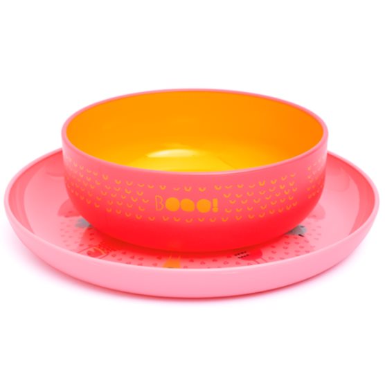 Suavinex Set de plato + bowl Rosa Suavinex Plato x 2 Ahora aprender a comer solito es más fácil y divertido gracias al plato de aprendizaje infantil.