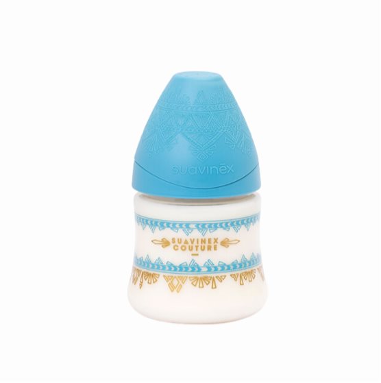 Suavinex Biberón Couture 150 ml Azul Claro Suavinex Caja x 1 