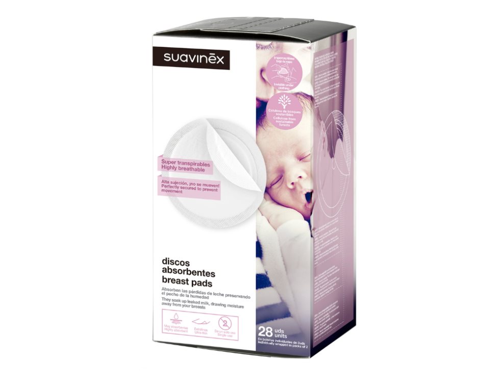 Discos absorbentes de lactancia 28U Suavinex Caja x 28 