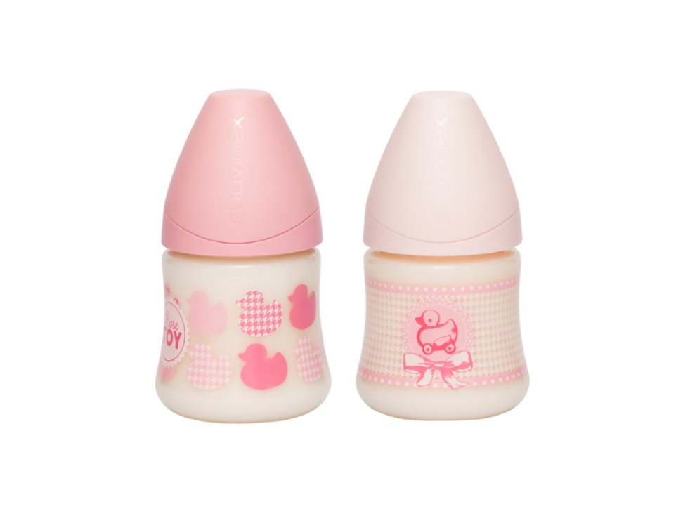 Biberón anatómico 150 ml Suavinex Rosado  caja x 1 