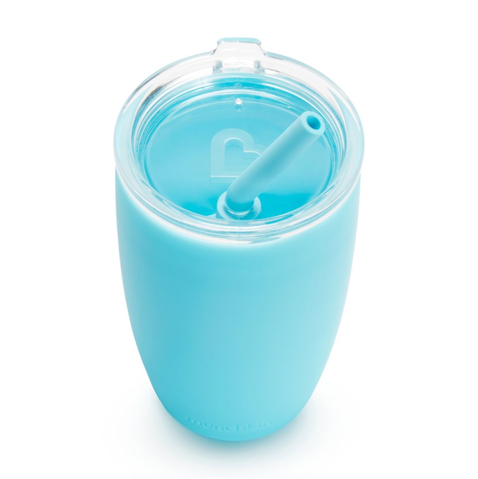Vaso Pitillo Simple Para Bebe Munchkin 10 Onzas Azul Munchkin Unidad x 1 