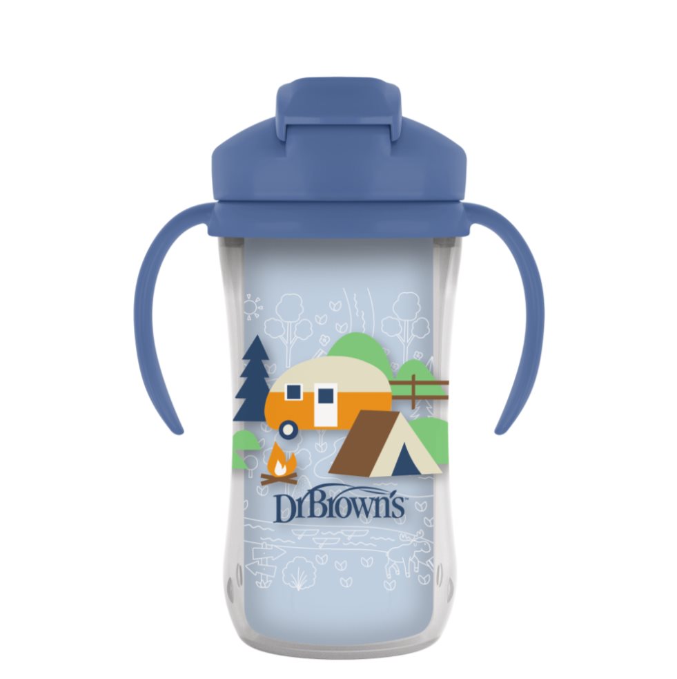 Vaso Termico Doble Pared 10 Oz Azul Dr Brown Bebe 12+ Meses Dr Browns Vaso x 1 