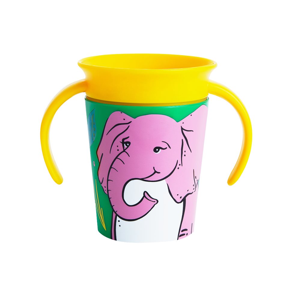 Vaso Entrenador Antiderrame Miracle Cup 6 Oz Elefante Munchkin Unidad x 1 