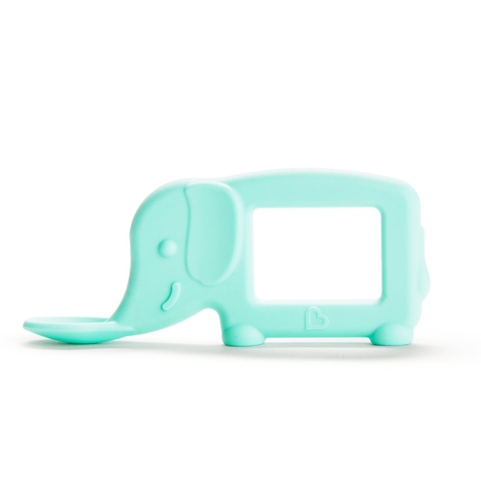 Cuchara Para Bebe Y Mordedor Elefante Celeste Munchkin Munchkin Unidad x 1 
