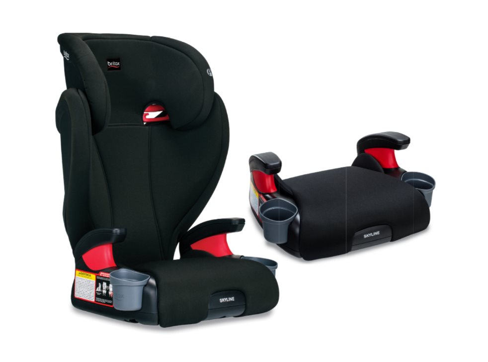 Britax - Booster Skyline Lt Silla De Carro Infantil Negra Britax Silla Booster x 1 