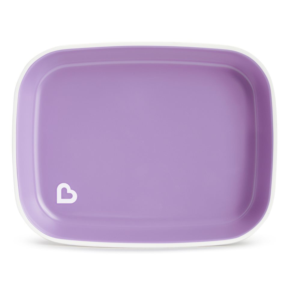 Plato Infantil Antideslizante Rectangular Morado Munchkin Munchkin Unidad x 1