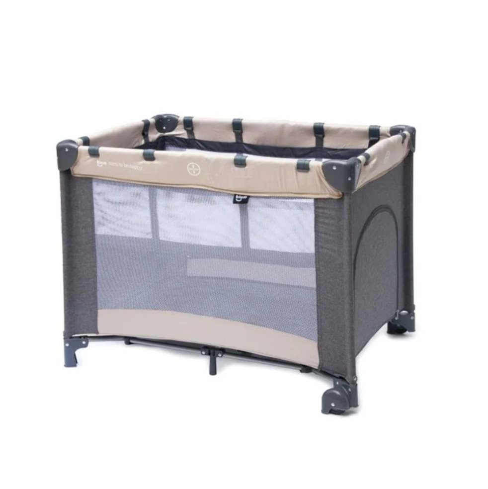 Cuna Corral Bebé Bium Nap Nap Gris Beige - Corral Viajero Bium Caja X 1