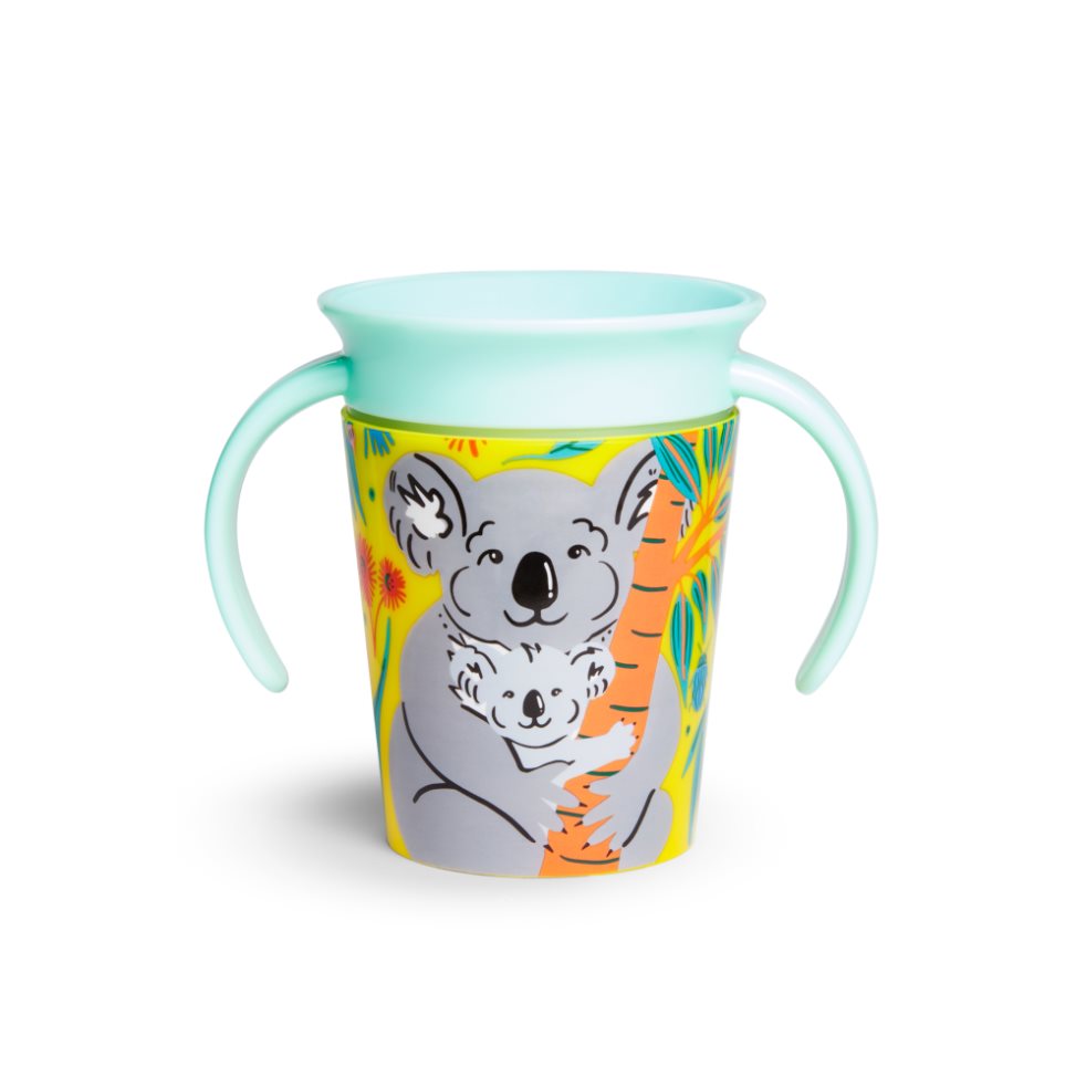 Vaso Entrenador Antiderrame 360° Miracle Cup 6 Oz Koala Azul Munchkin Unidad x 1  