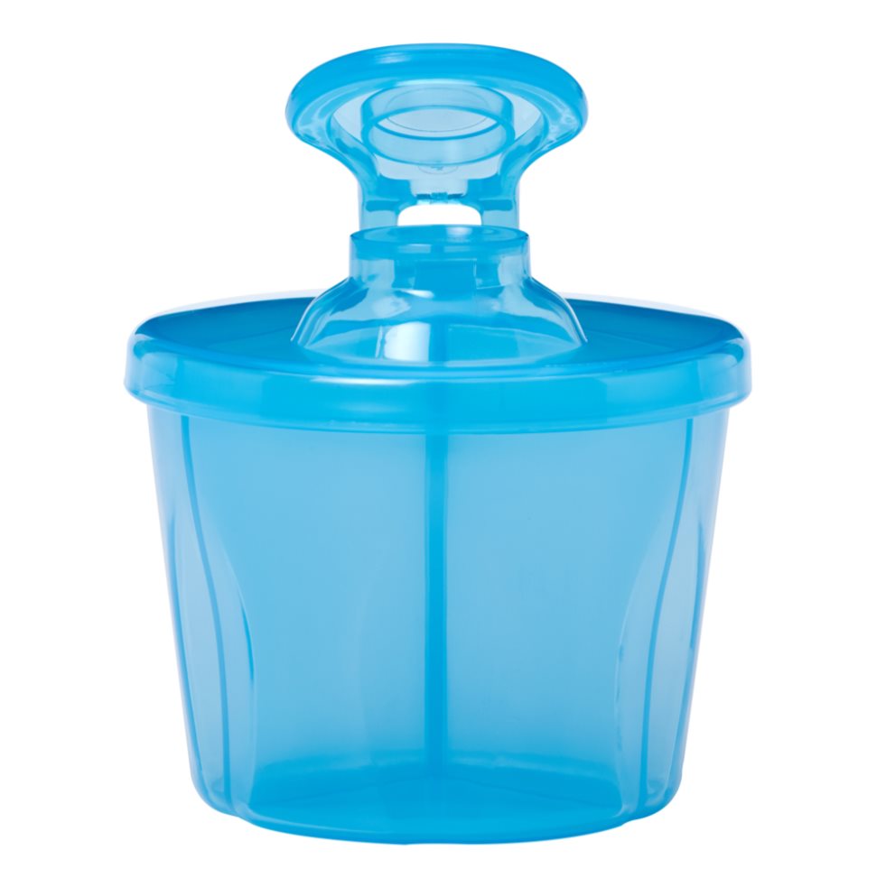 Dispensador Leche de Formula y Cereal Azul - DR BROWNS Dr Browns Bowl x 1 Dispensador de leche y cereal, con capacidad para cargar suficiente fórmula para preparar tres teteros de 9 oz / 270 ml. 
Con Boquilla para verter fácilmente la fórmula en el Tetero y tapa súper segur