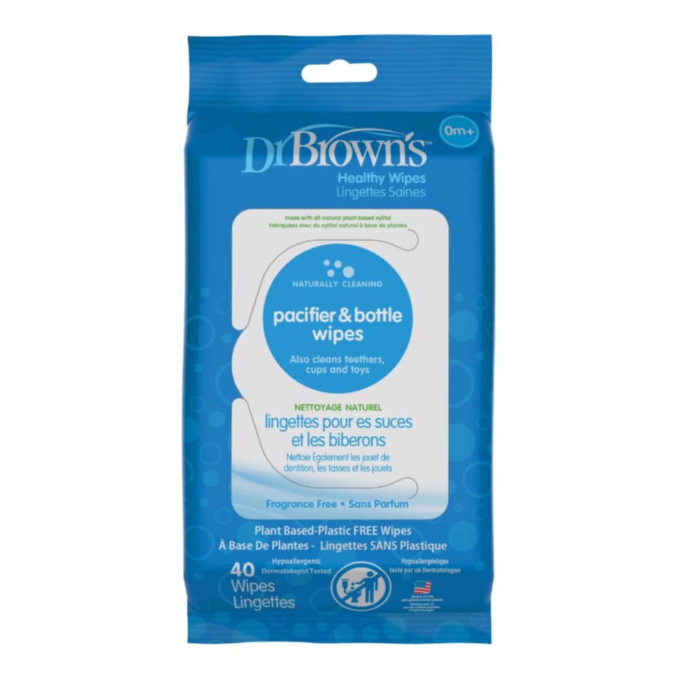 Toallitas Humedas Para Chupos Y Teteros 40 Unidades Dr Brown Dr Browns Paquete x 1 
