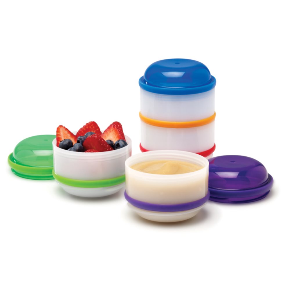 Recipientes apilables para Bebé Dr Brown x 4 Und Multicolor Dr Browns Bowl x 1 