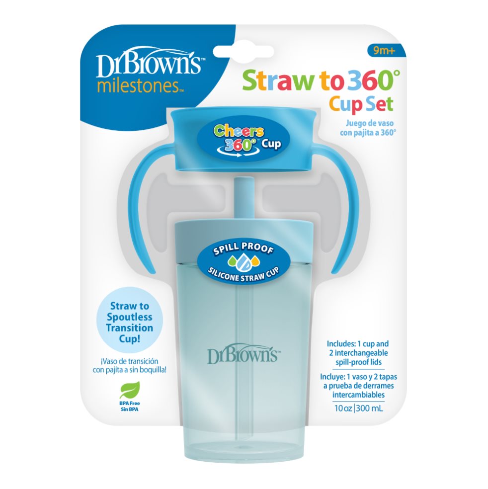 Vaso Pitillo Cheers 2 en 1 Azul Dr Browns Vaso x 1 Vaso Pitillo Cheers 2 en 1 Azul Dr Browns Vaso x 1
