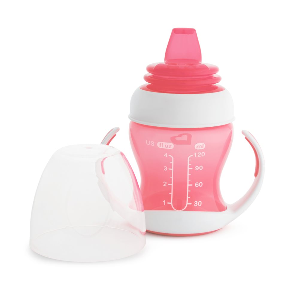Vaso Tetero Bebe Flexi 4 Oz Rosado Transición Tetero a Vaso Munchkin Unidad x 1 