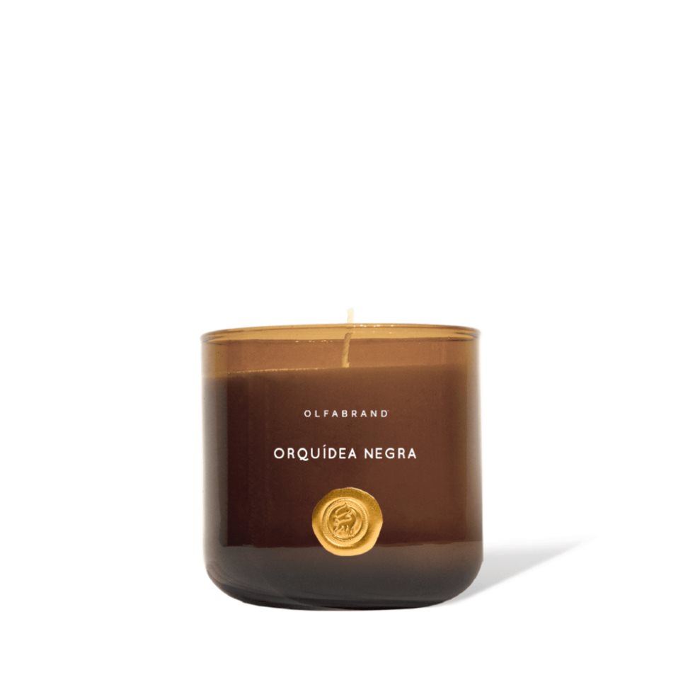 Vela Artesanal Orquidea Negra 210g Olfabrand Vela aromatica x 1