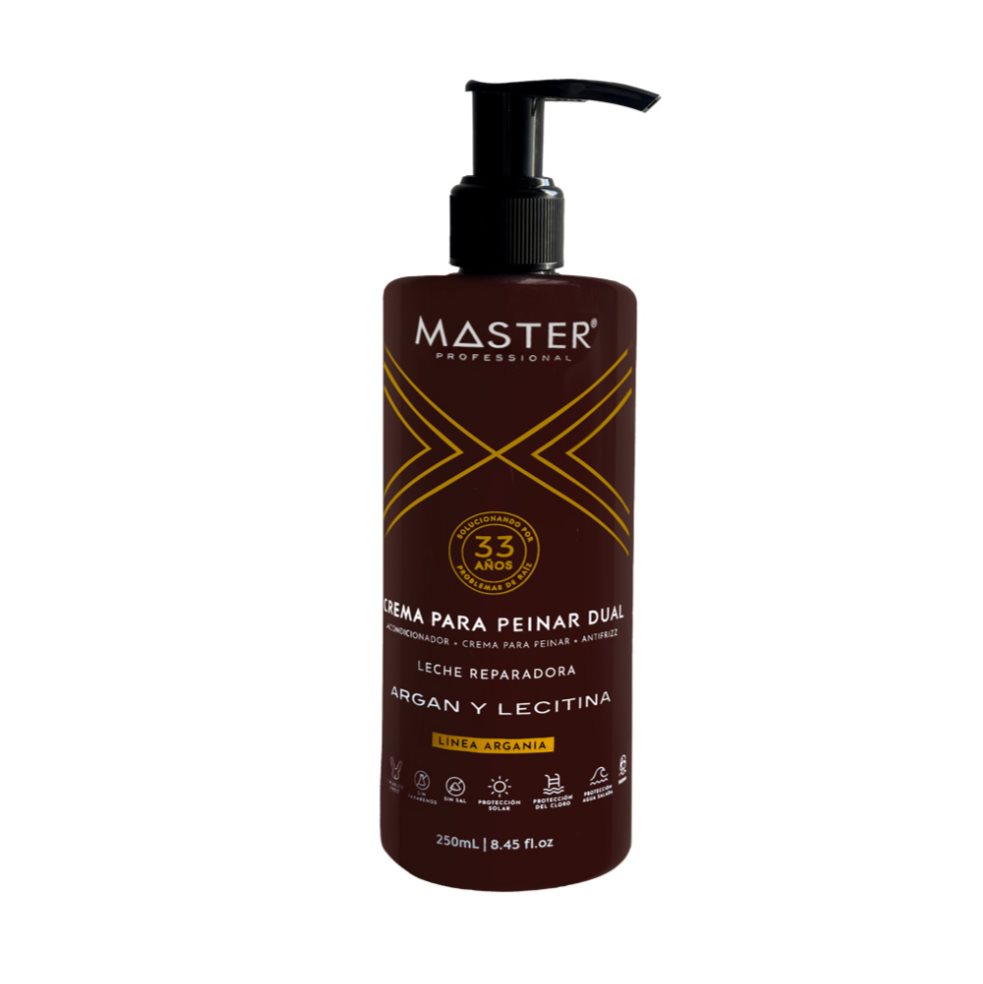 Crema Para Peinar Dual Argan Y Leticina X 250 ml MASTER PROFESSIONAL Frasco x 250 ml x 1 und undefined