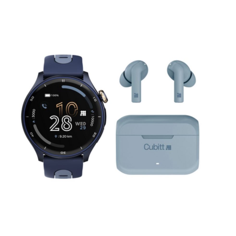 Pack Smartwatch Aura Pro Gps + Audífonos Tws Sport Cubitt Cubitt Caja x Una unidad de referencia en el paquete  