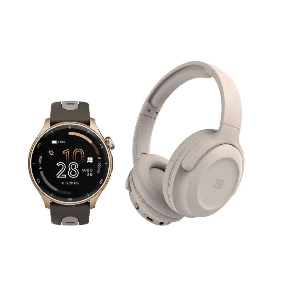 Pack Aura Pro Mocha y Headphones Sand Cubitt: Confort y Sonido Cubitt Caja x Una unidad de referencia en el paquete 