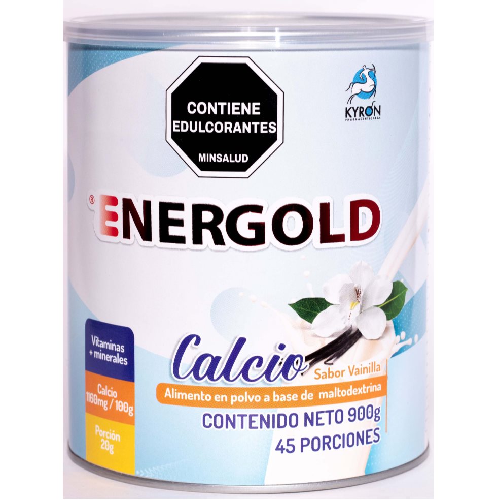 Energold Calcio Vainilla Tarro x 900gr ENERGOLD TARRO x 900 GRS x 1 ENERGOLD CALCIO VAINILLA TARRO x 900 GRS
Es un suplemento dietario diseñado para complementar la nutrición diaria de adultos. Contiene vitaminas y minerales que ayudan al funcionamiento adecuado del s