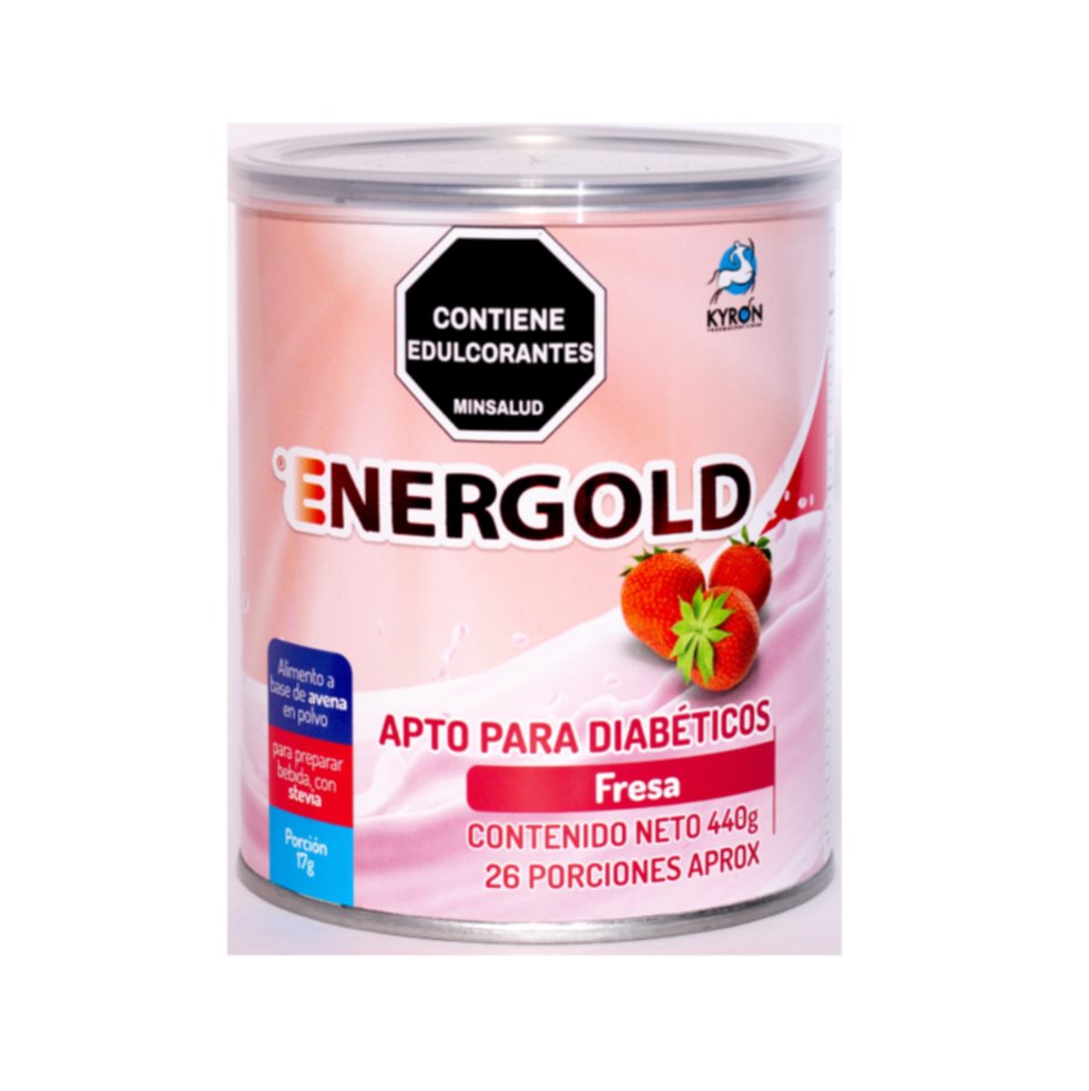 Energold Diabeticos Fresa Tarro x 440gr Energol Tarro 440g x 1 ENERGOLD DIABETICOS FRESA TARRO x 440 GRS
Disfrutar de una nutrición balanceada nunca ha sido tan fácil y placentero. Nuestro producto está especialmente formulado para ofrecerte todos los nutrientes 