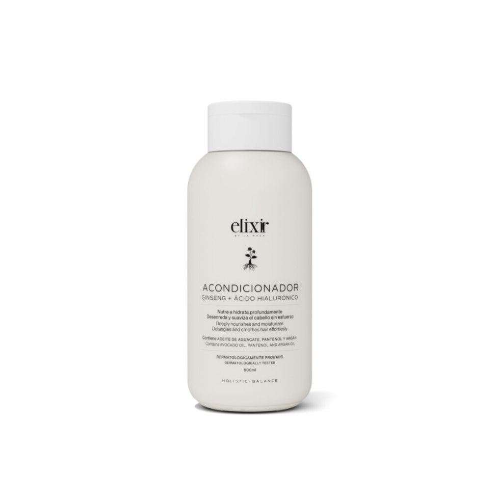 Acondicionador Ginseng con Ácido Hialurónico ELIXIR BY LA MAGA Frasco x 500 ml